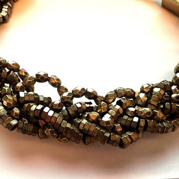 Banana Republic Gold color multistrand necklace choker jewelry - Holidays !! - Picture 7 of 7